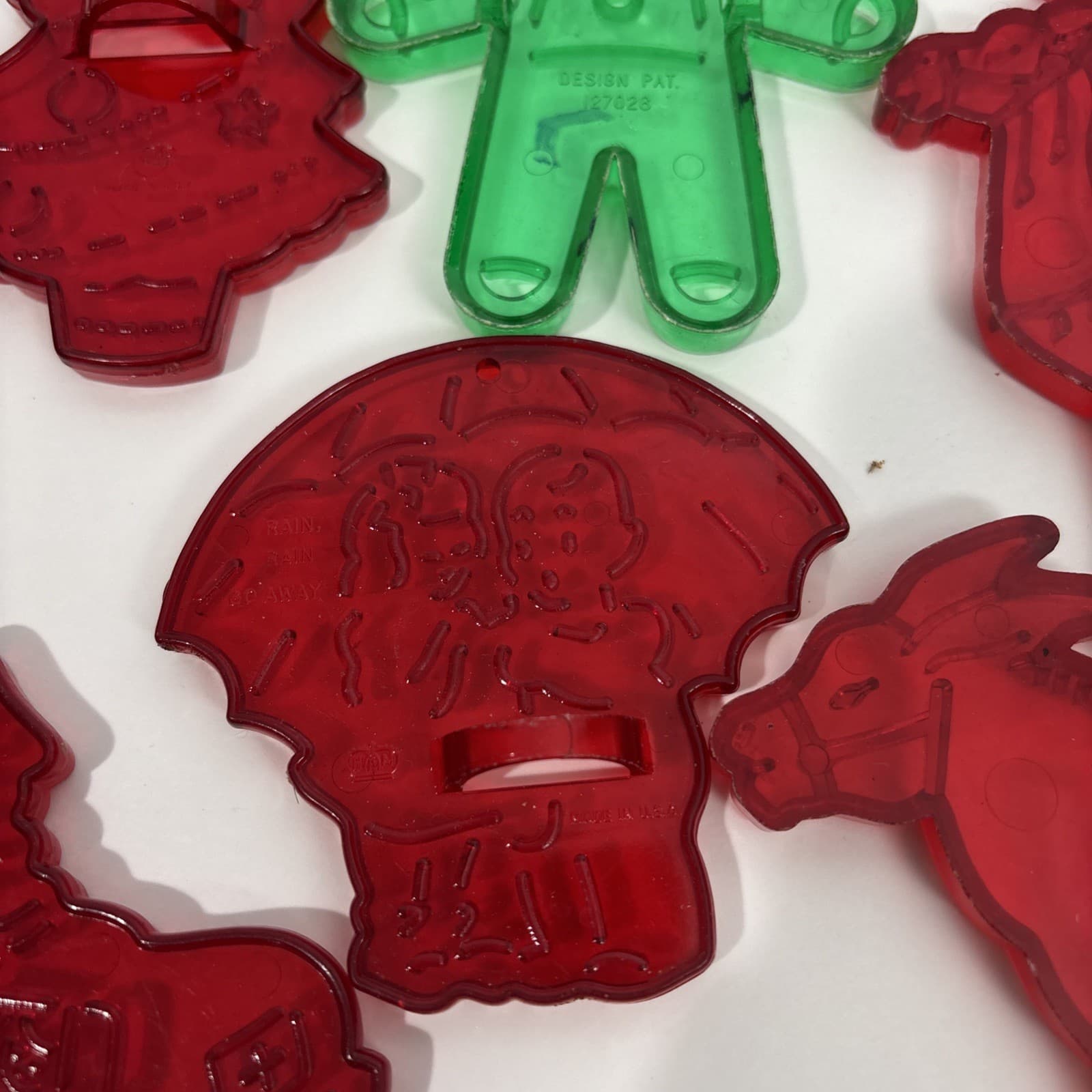 Vintage Cookie Cutters Plastic Lot of 12 6