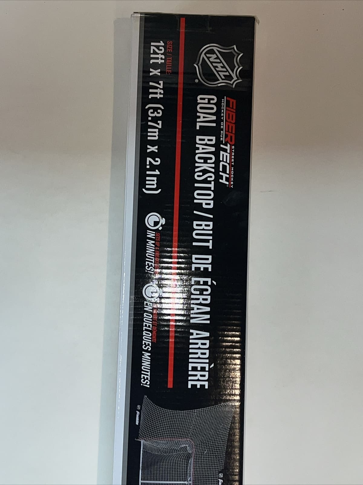 Franklin Sports NHL Hockey Goal Backstop Net 12ft x 7ft ( 3.7m x 2.1m) Goal Set 6