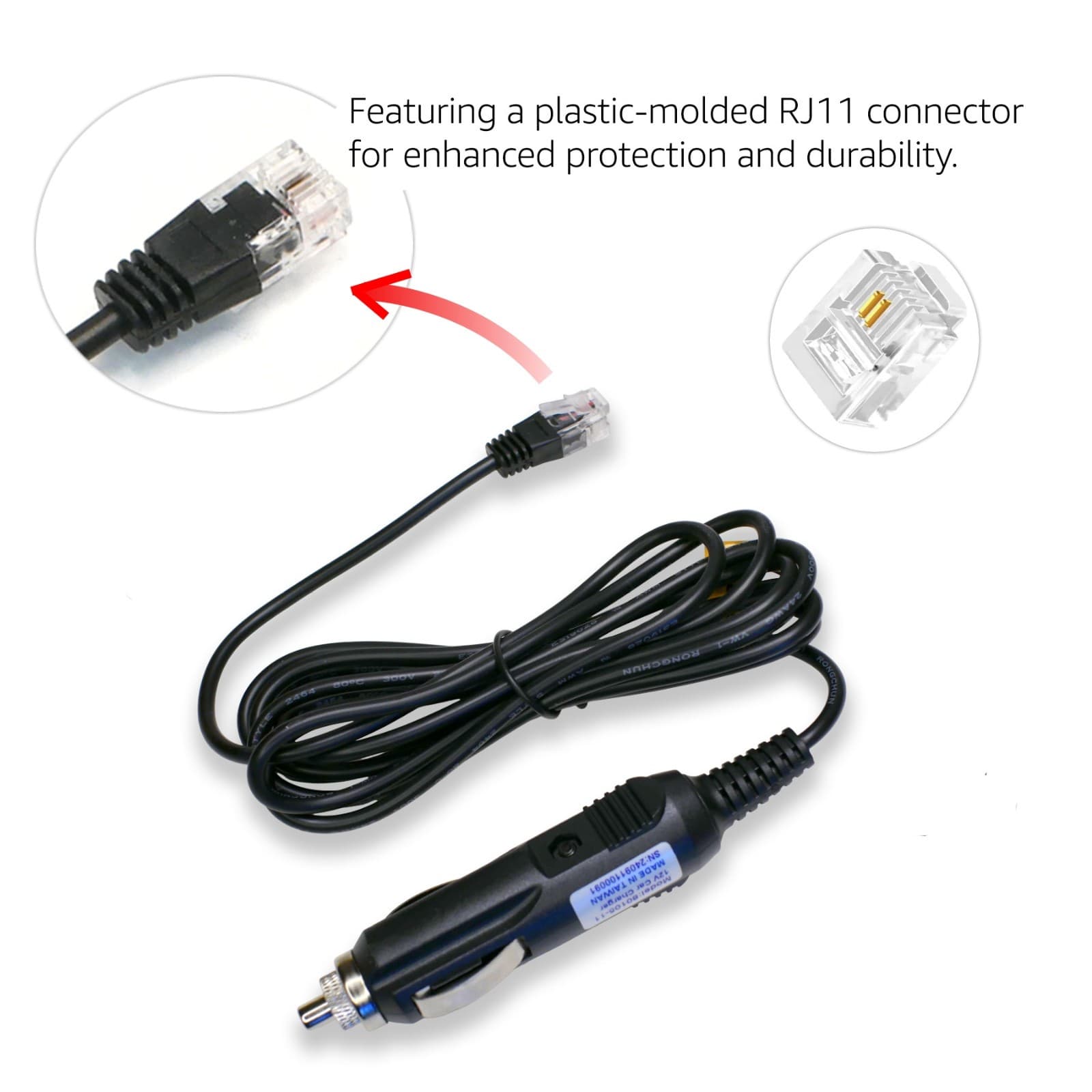 Car Power Cord for Beltronics RX65 Vector 995 965 940 Pro 300 V8 Radar Detector 2