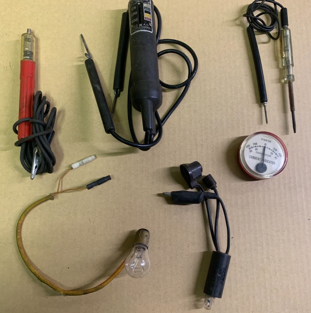 Lot of (6)-Vintage Electrical Voltage, current Circuit Testers