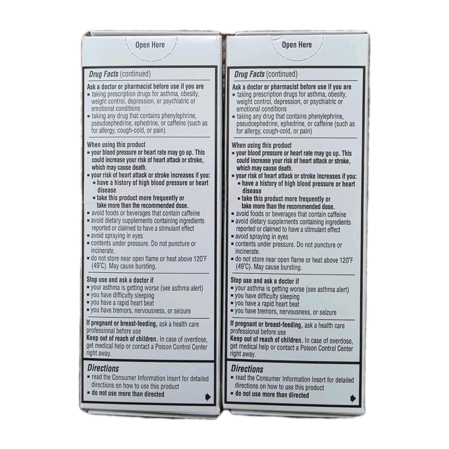 Lot Of 2 Primatene Mist Epinephrine Inhalation 160 Spays Each EX 10.26-05.27 3