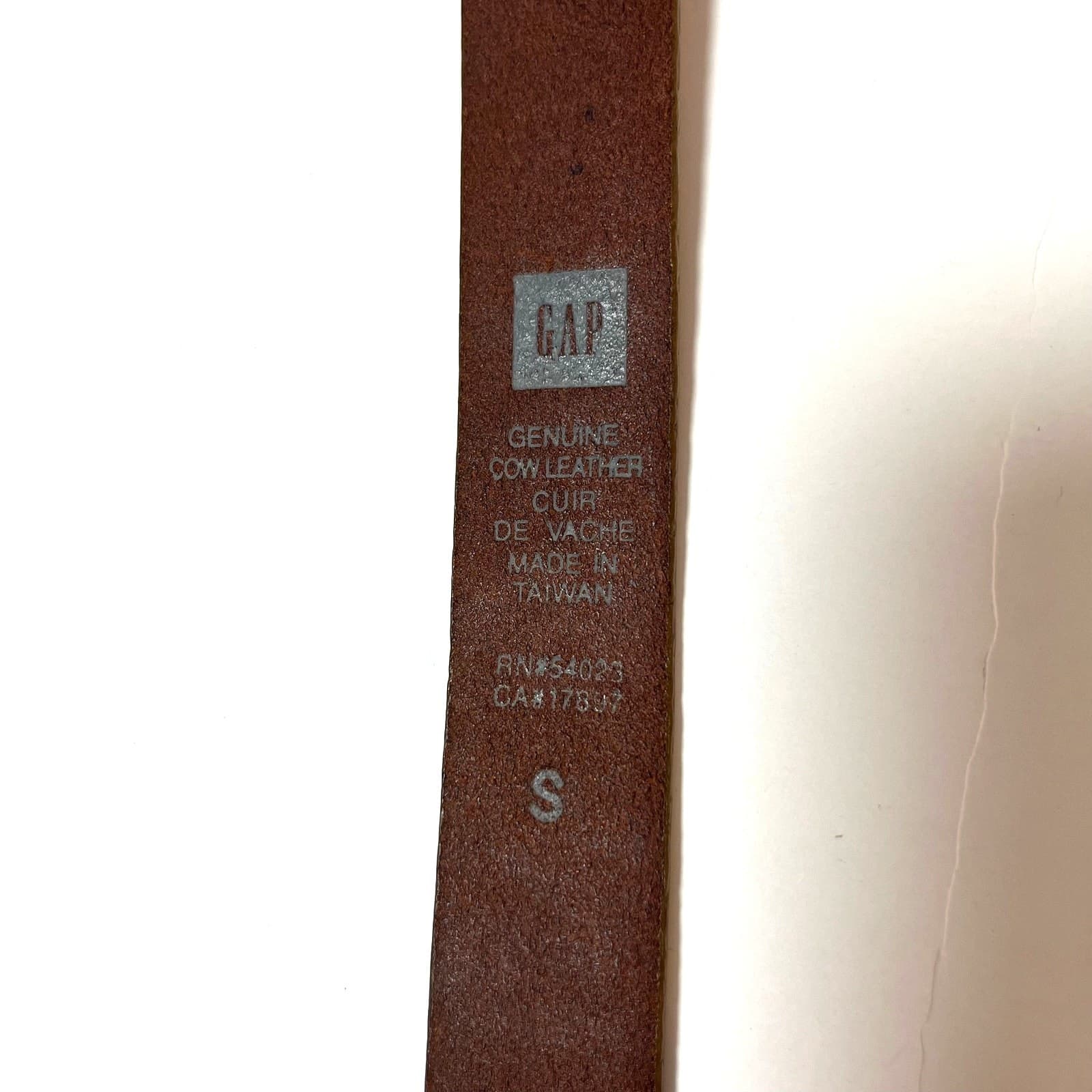 Gap Kids Girls Leather Belt Rose Brown Floral Butterfly Small Cottage Princess 2