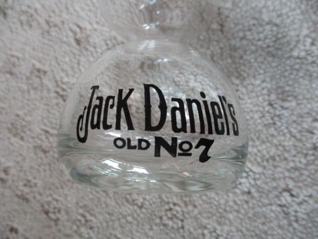 Jack Daniels Double Bubble Hourglass Shot Glass Jigger  No 7 Larger  6 oz Size 3