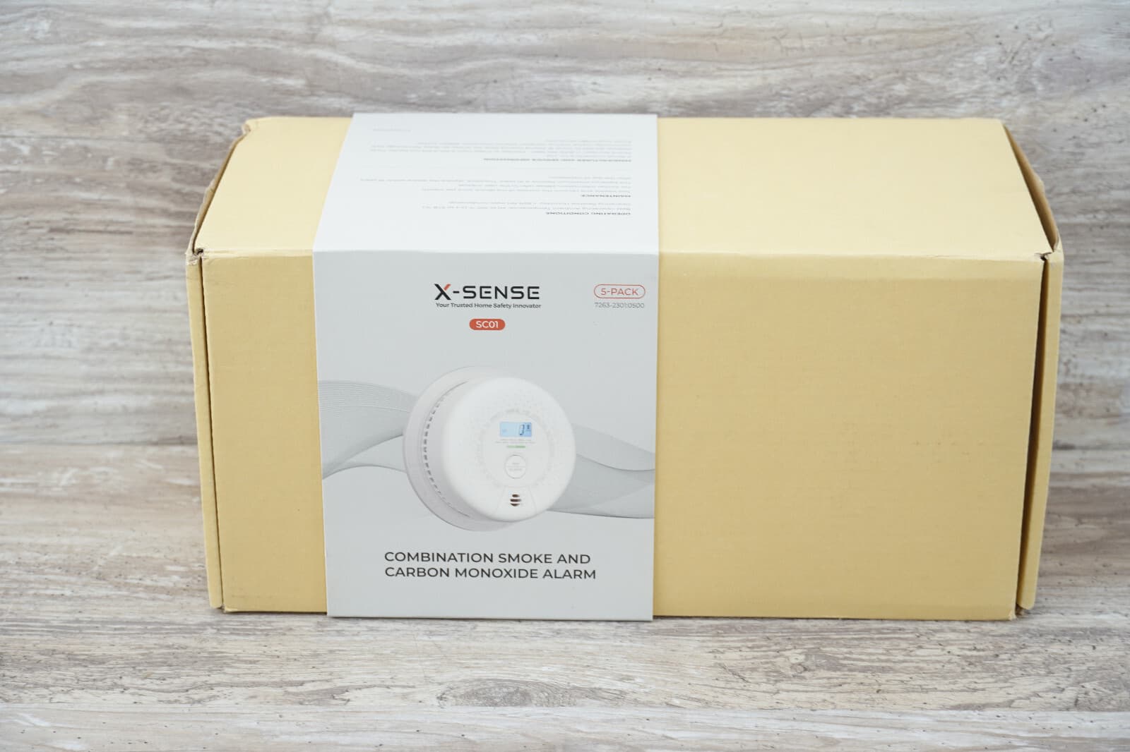 X-Sense Carbon SC01（5pack) smoke alarm AC Hardwired Combination