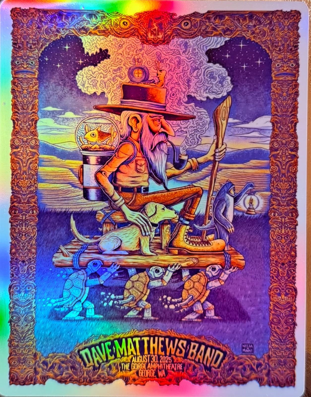 DAVE BAND GEORGE WA POSTER/STICKER THE GORGE AUGUST 30TH 2025 3