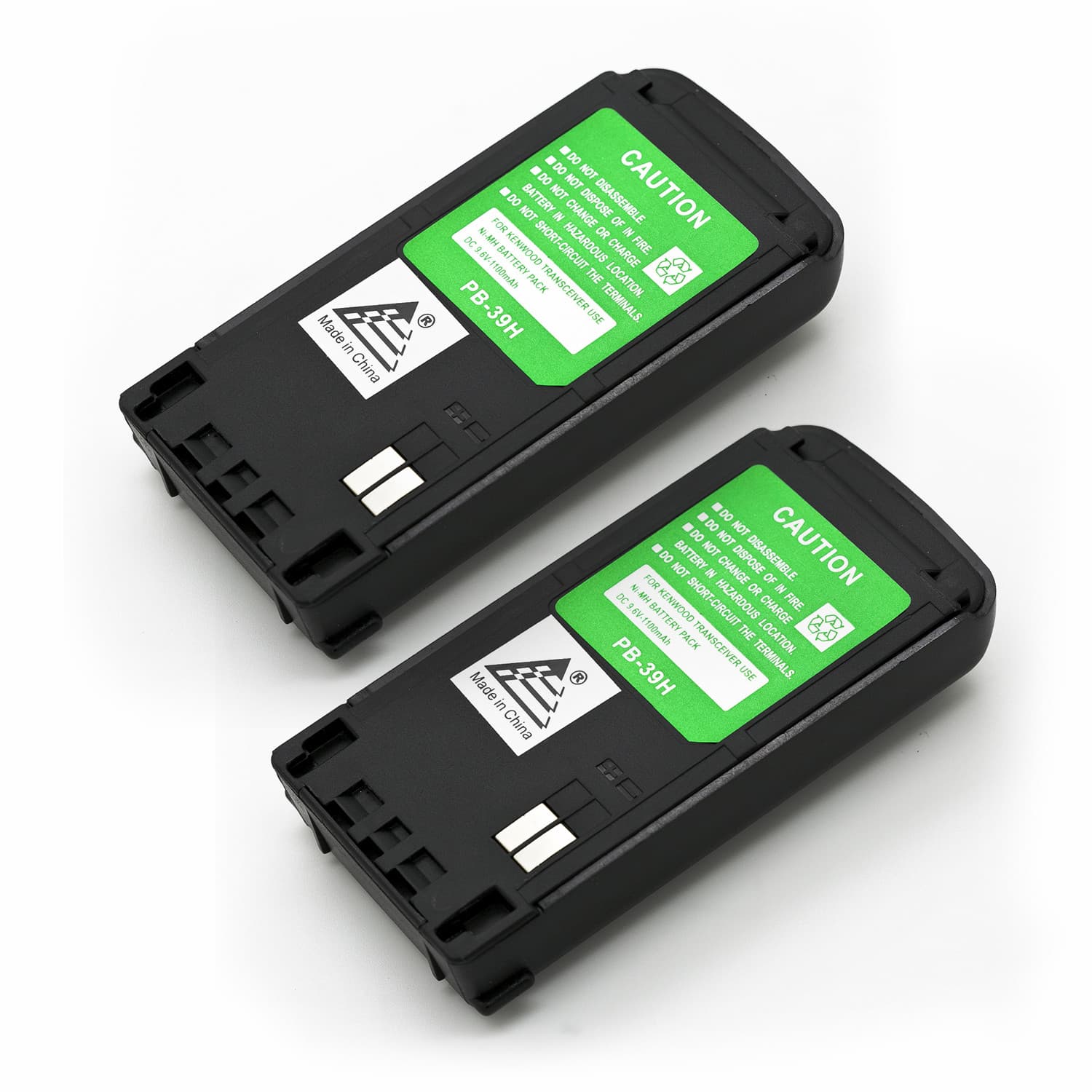 2x 9.6V 1100mAh NiMh Battery for Kenwood PB-39, PB-39H, TH-D7, TH-D7A 2