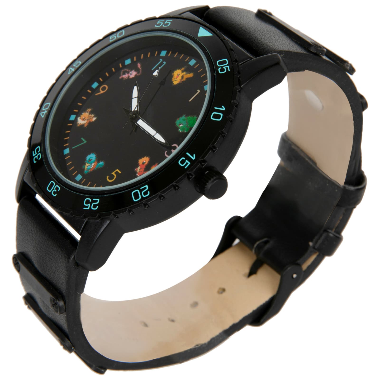 Pokemon Character Symbols For Numbers Watch with Adjustable Strap Black 3