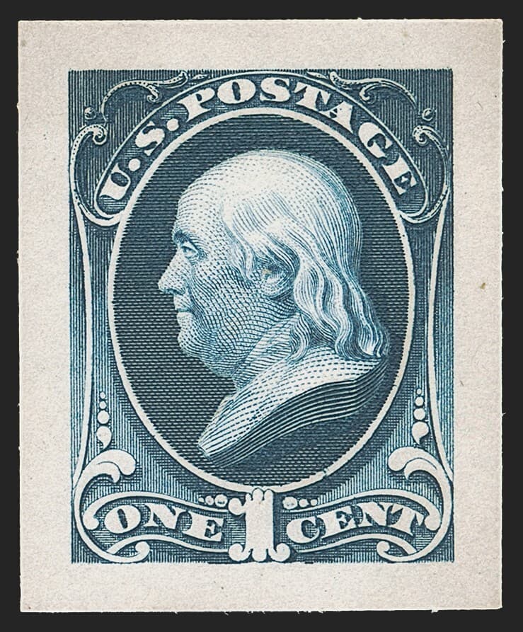 MOMEN: US #206P2a PANAMA PACIFIC SMALL DIE PROOF ON WOVE PSAG CERT LOT #94290-41