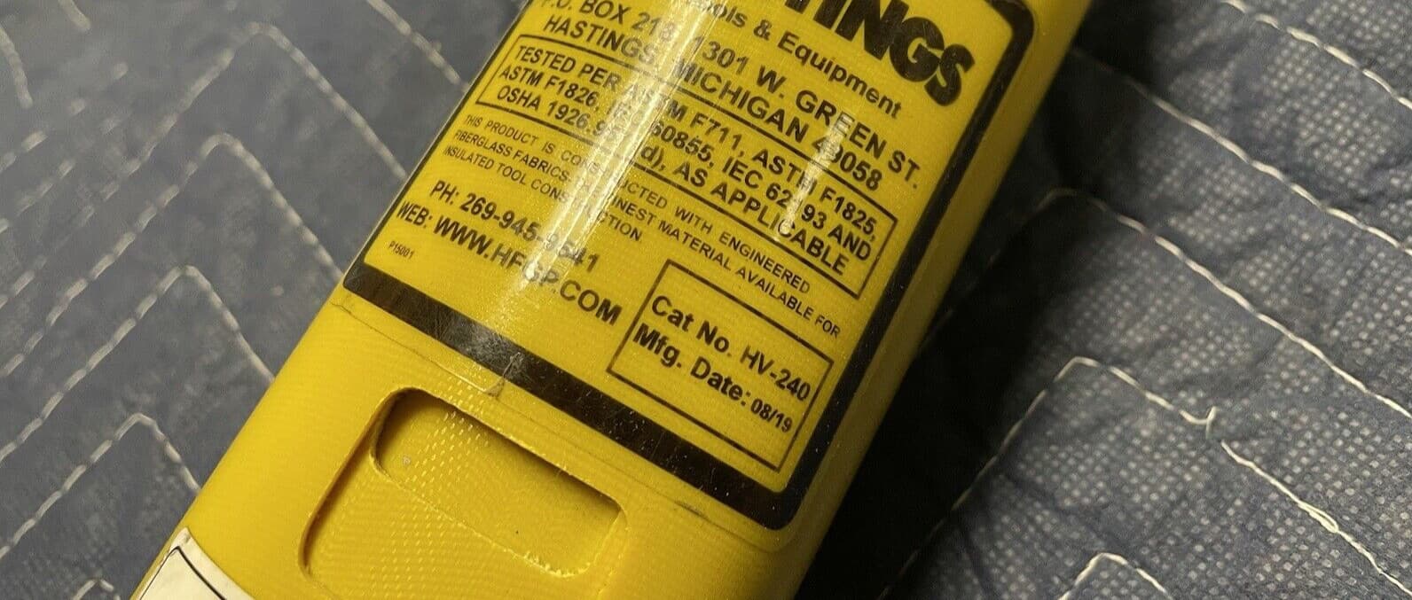 NEW Hastings Tel-O-Pole II HV-240 Telescopic Fiberglass Hot Stick 69" - 39.5 Ft 2