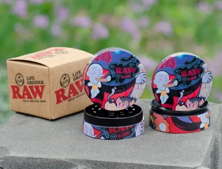 2 Inch Raw Grinder 4-Layer 50mm for Herb & Tobacco Alloy Metal [Random Design] 3