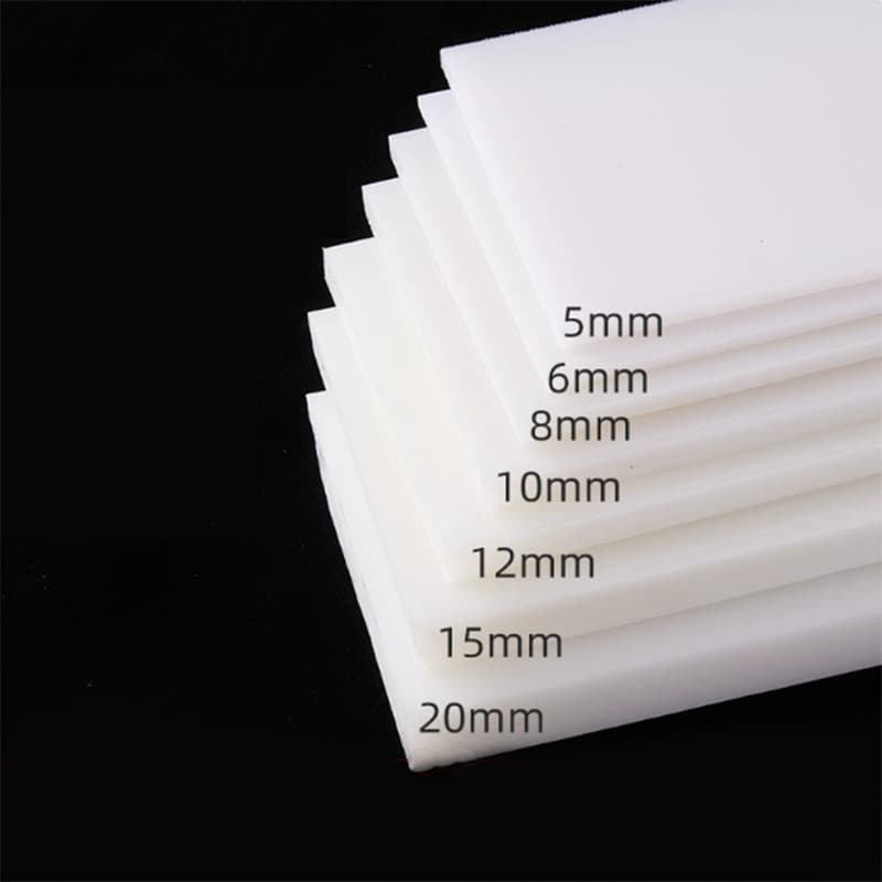 2mm - 30mm Thick HDPE Sheets Polyethylene Plastic Block Plates Panel Black/White 4