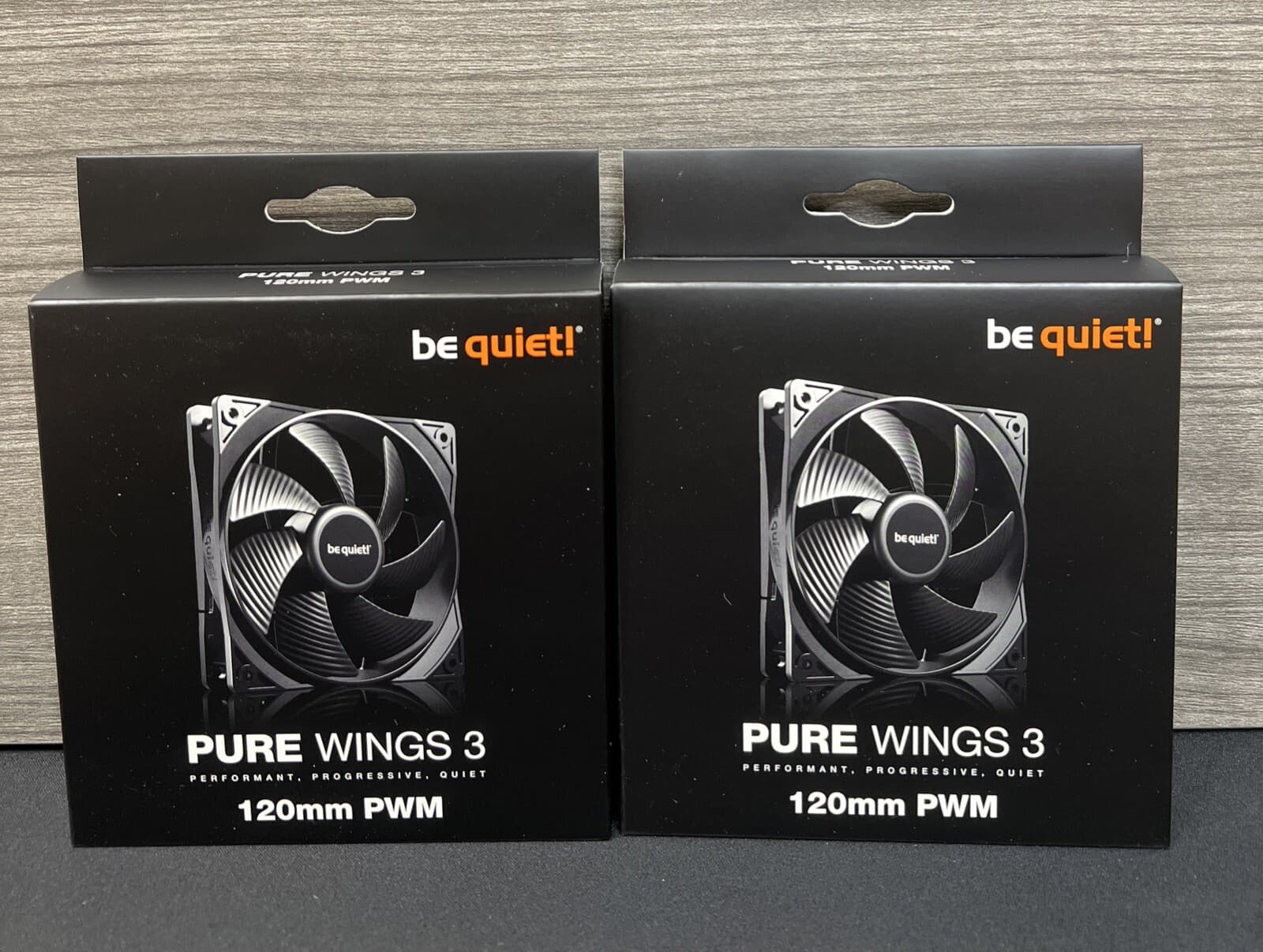 Be Quiet(Two Pack) Pure Wings 3, 120mm PWM Case Fan High Performance Cooling Fan