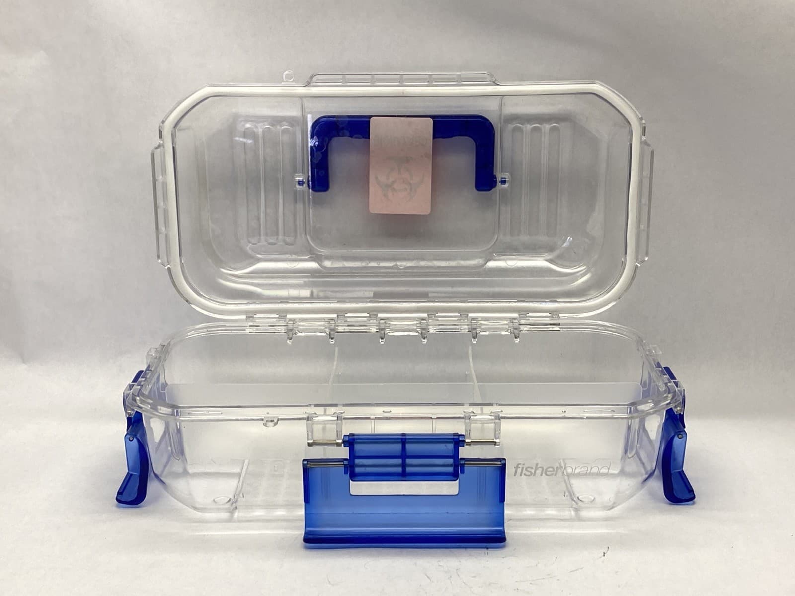 FISHERBRAND Clear/Blue Sample Specimen Transport Container Box 12-006-916 6
