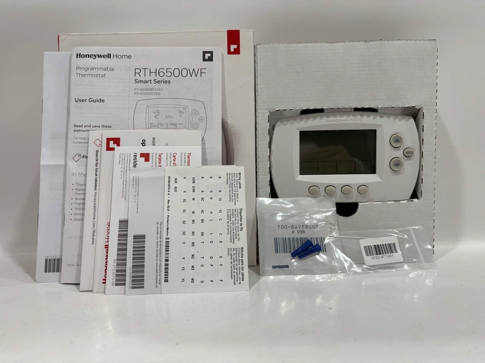 New Open 2PK HoneyWell RTH6580WF Thermostat-Control Anywhere 2
