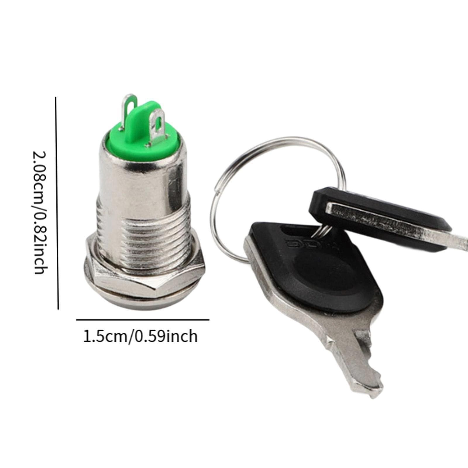 Mini Electronic Lock 12mm Metal 2 Keys for Auto Security Engine DIY Projects 3