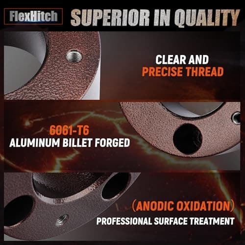 Leveling Lift Kits for 2004-2024 F150, 2 inch Forged Front Strut 2" Front 5