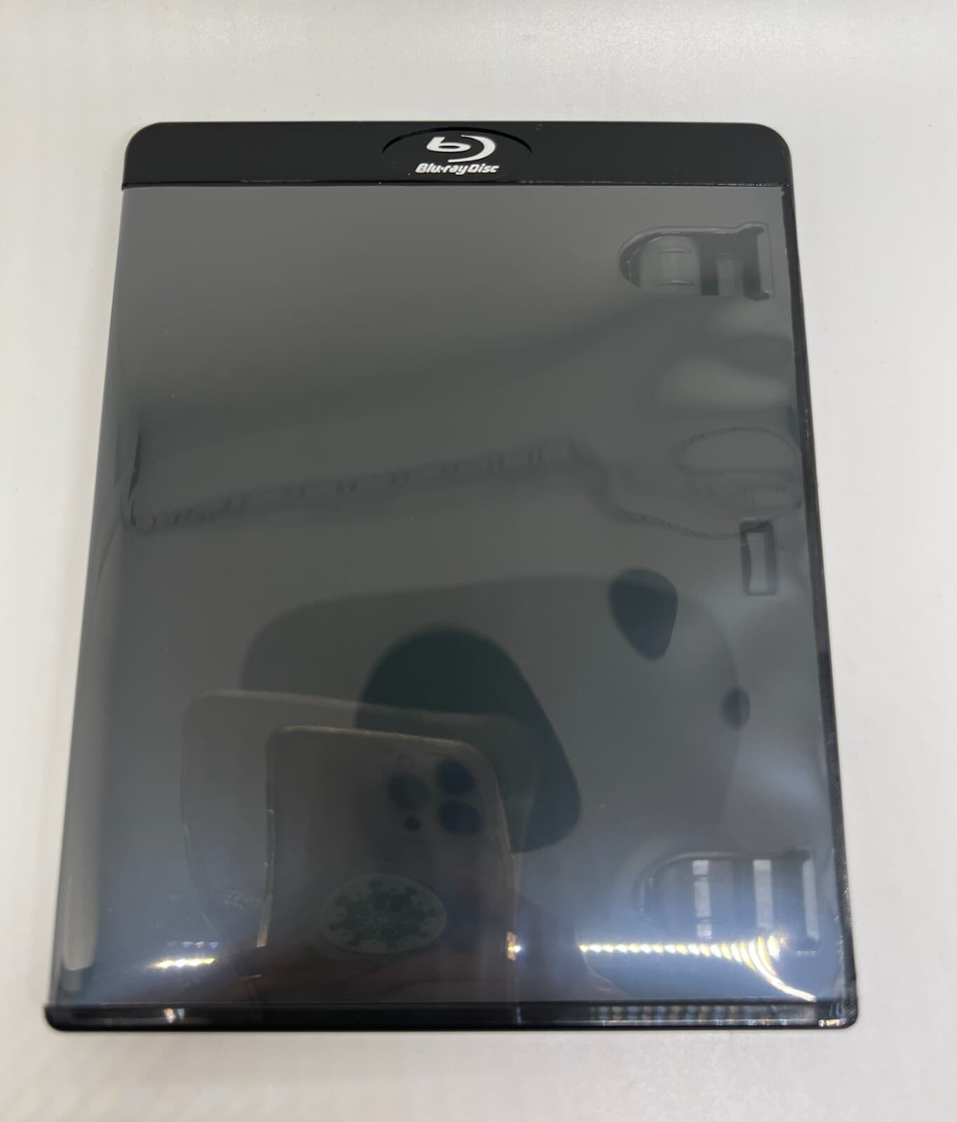 10 11mm Single Blu-Ray DVD Case w/Blu-Ray Silver Embossed Logo, Black,YH8-11MM