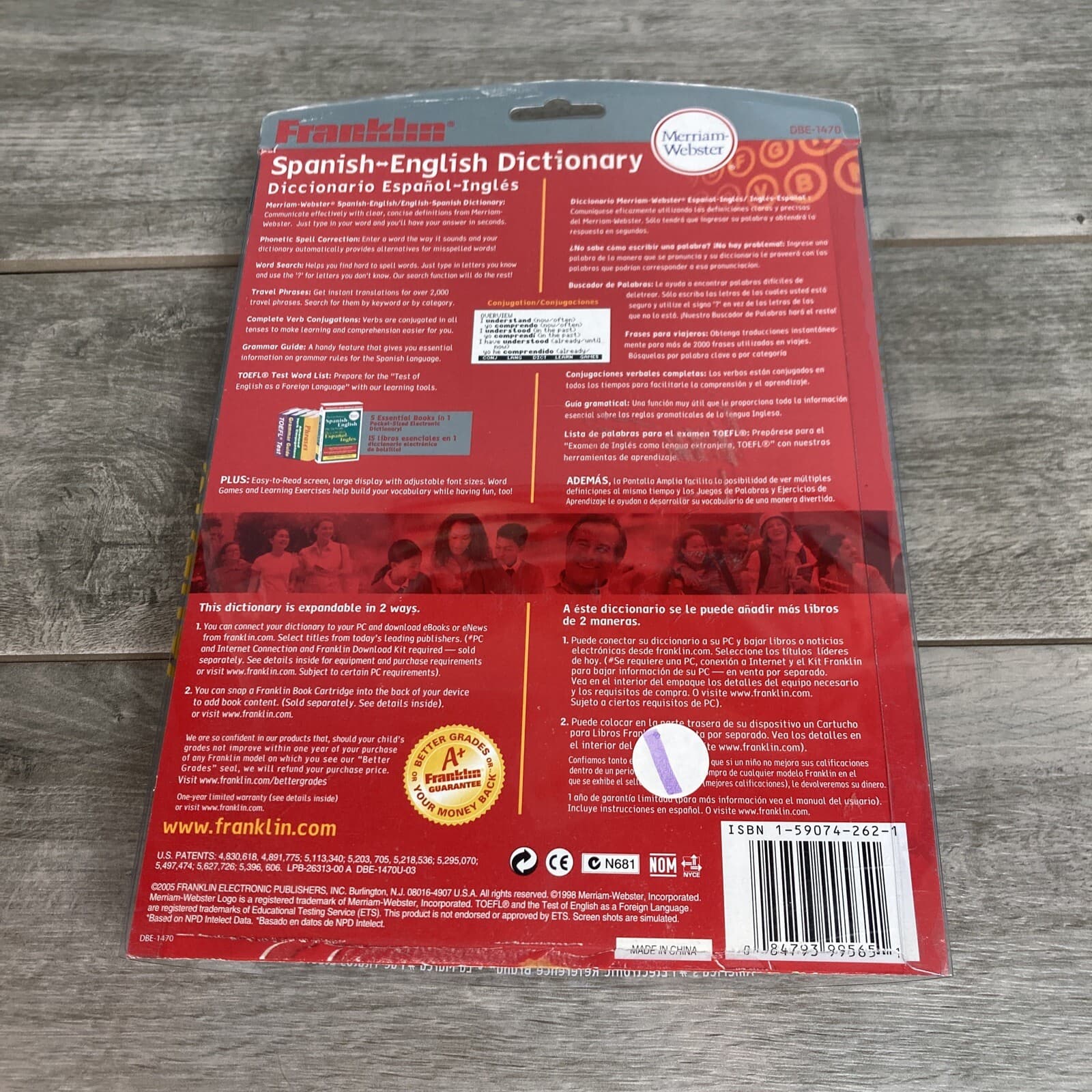 Spanish-English Dictionary Franklin Model DBE-1470 Merriam-Webster Brand New 2