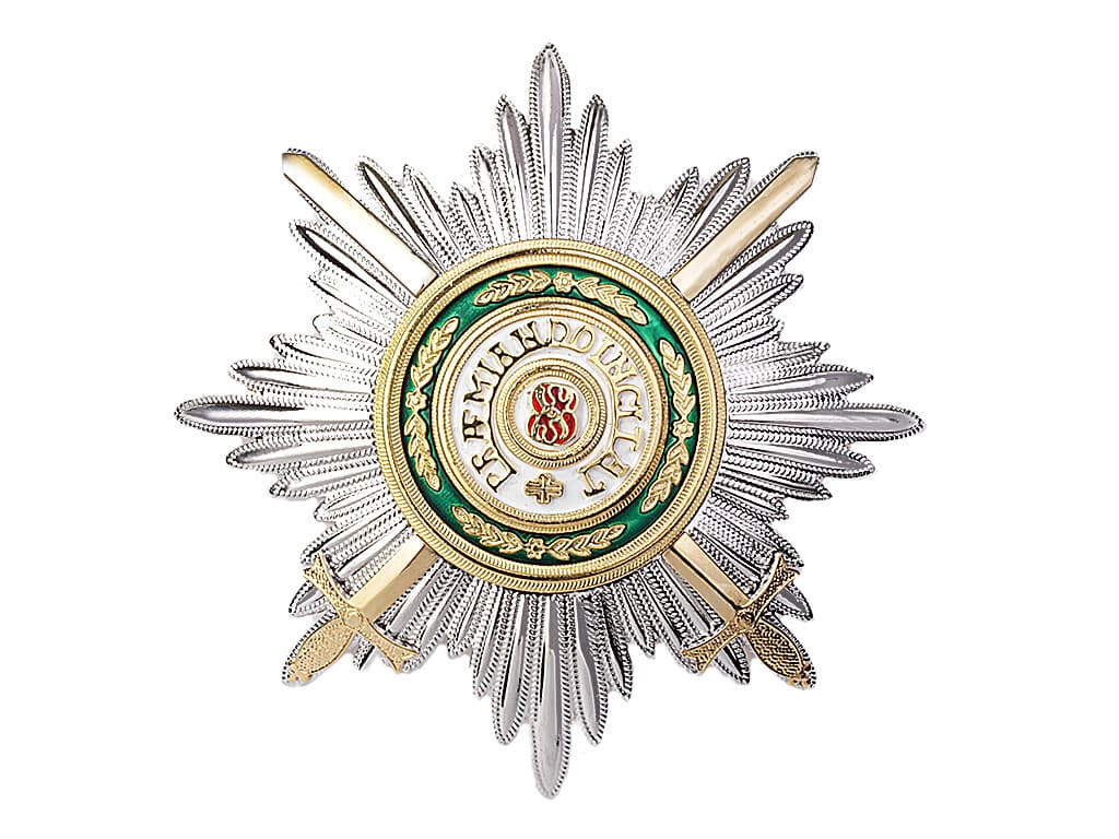 ORDER St. Stanislaus 1st cl with Swords Russian Empire SET: STAR and Grand CROSS 4