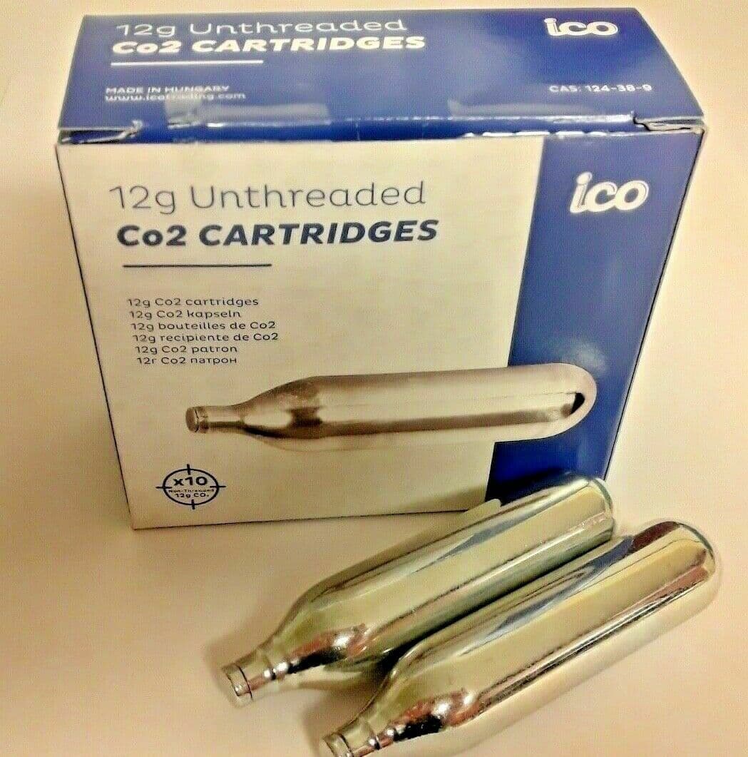 20 pack 12g CO2 cartrige NON-THREADED C02 paintball BB airsoft AIRGUN 2 box 10