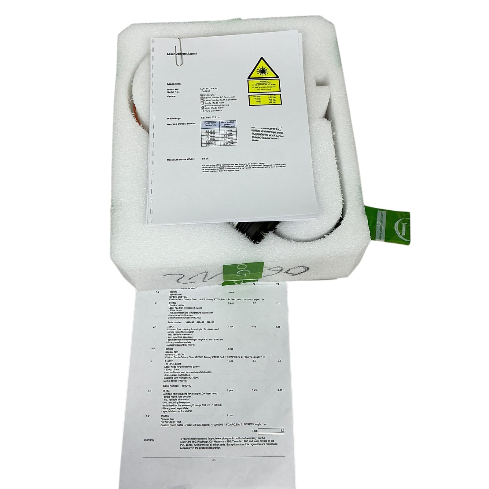 PicoQuant LDH-P-C-830M Picosecond Laser Diode Head - New Open Box 2