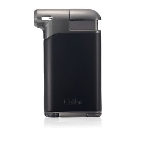 New Colibri Pacific Air Pipe Lighter Soft Flame in Black and Brushed Gunmetal