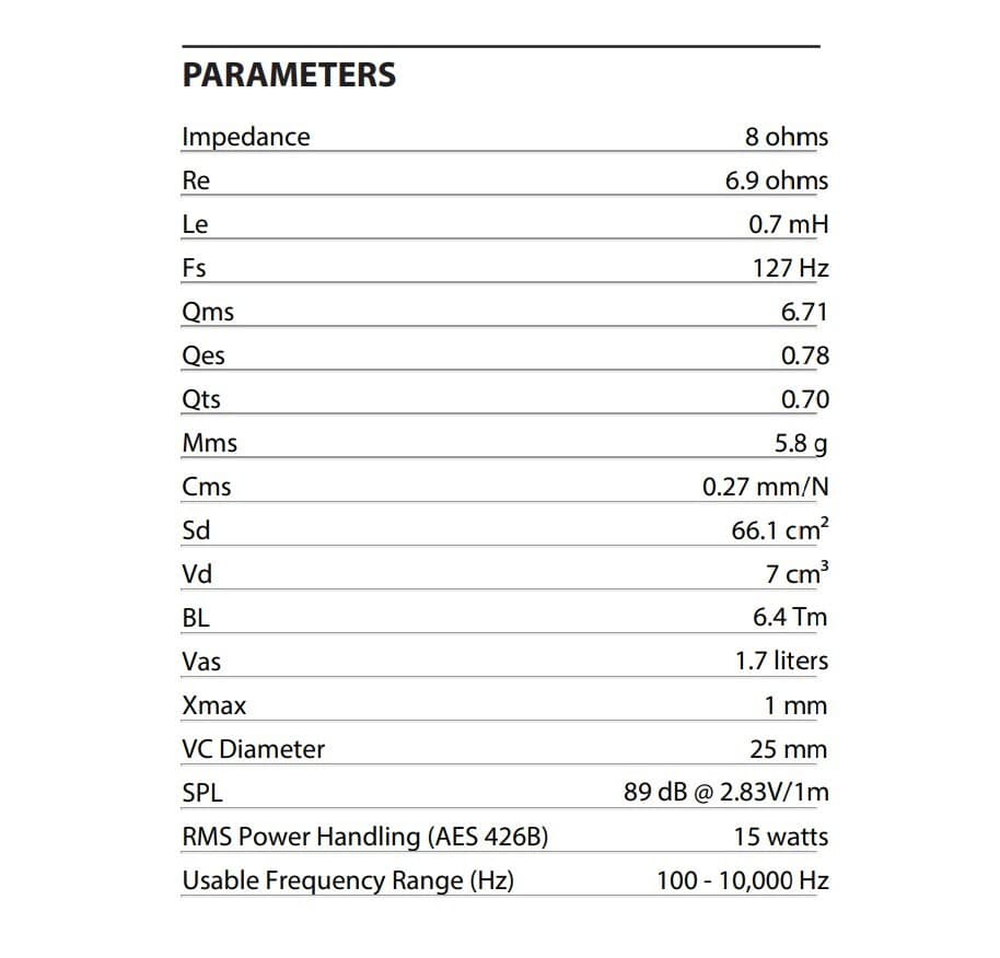 4.5" Full-Range Replacement Speaker Midrange 8 Ohm Pioneer Type A11EC80-02F 3