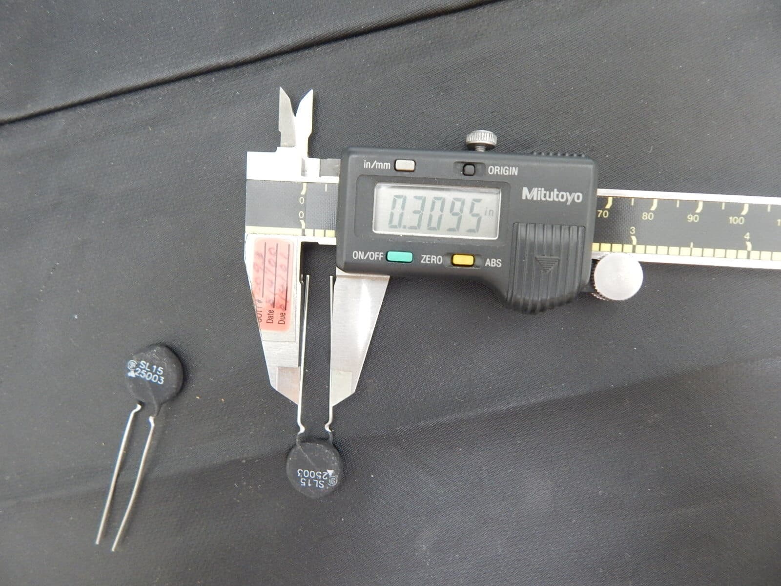 2x AMETHERM SL15-25003 THERMISTOR INRUSH CURRENT LIMITER 3A 25 OHM AT 25C RADIAL 4