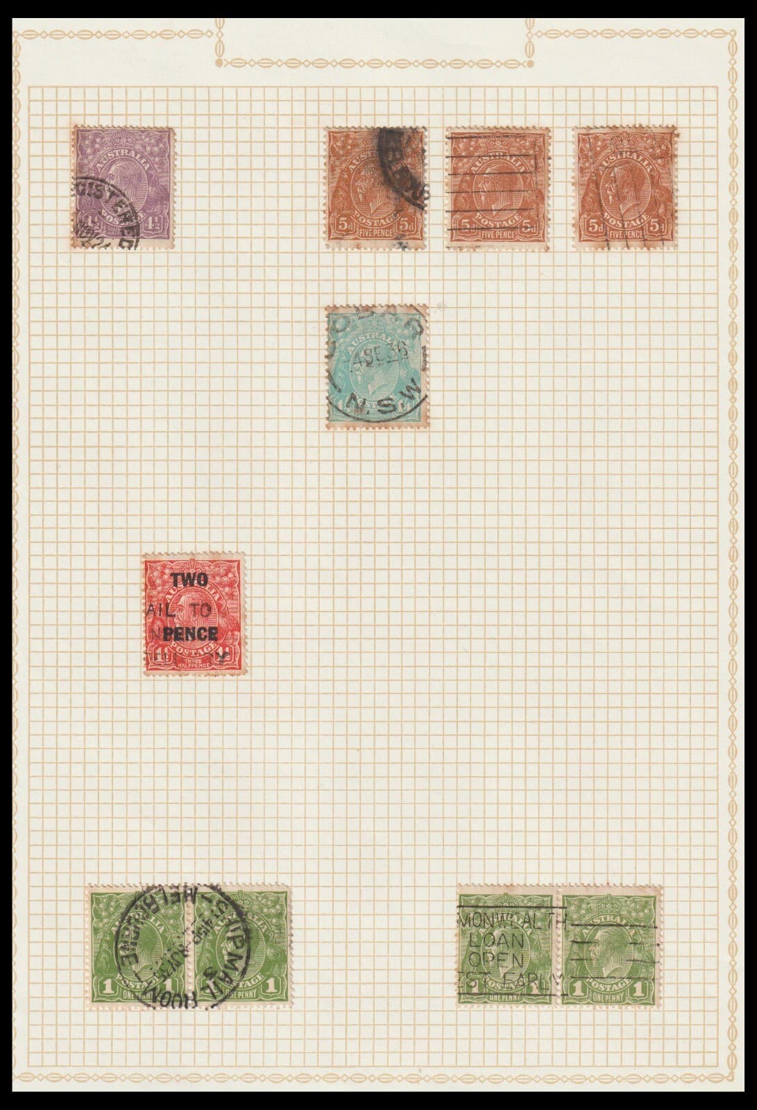 AUSTRALIA PRE DECIMAL USED COLLECTION ON 8 PAGES (JF-F) NICE! 6