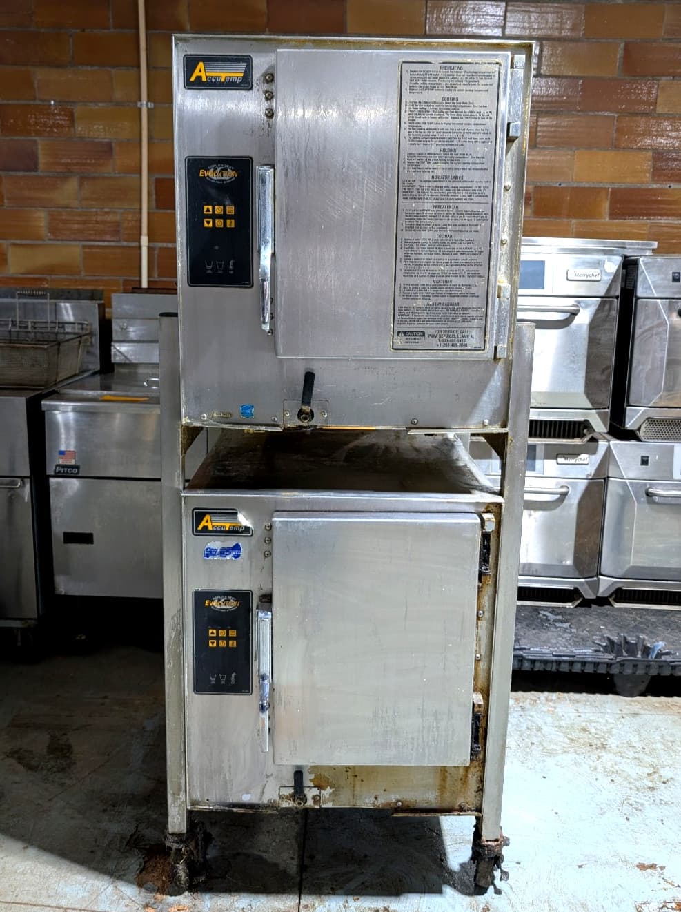 AccuTemp E6 Evolution 6 Pan Double Electric Boilerless Connectionless Steamer