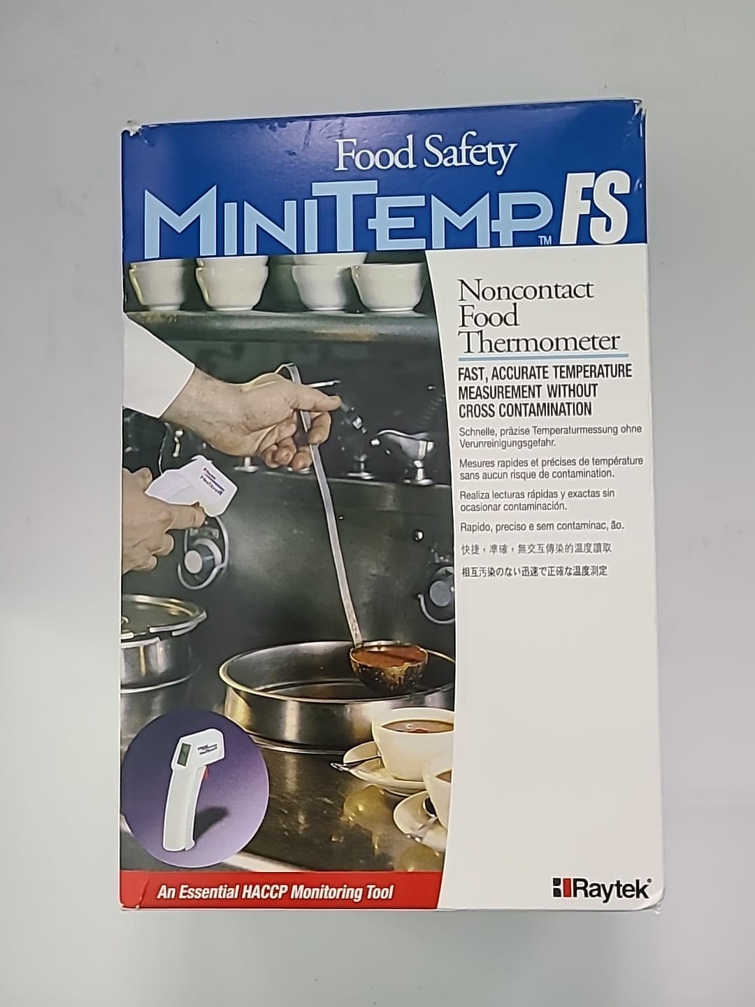 Raytek MiniTemp FS Noncontact Food Thermometer -25F to 400F Temp 9V Battery
