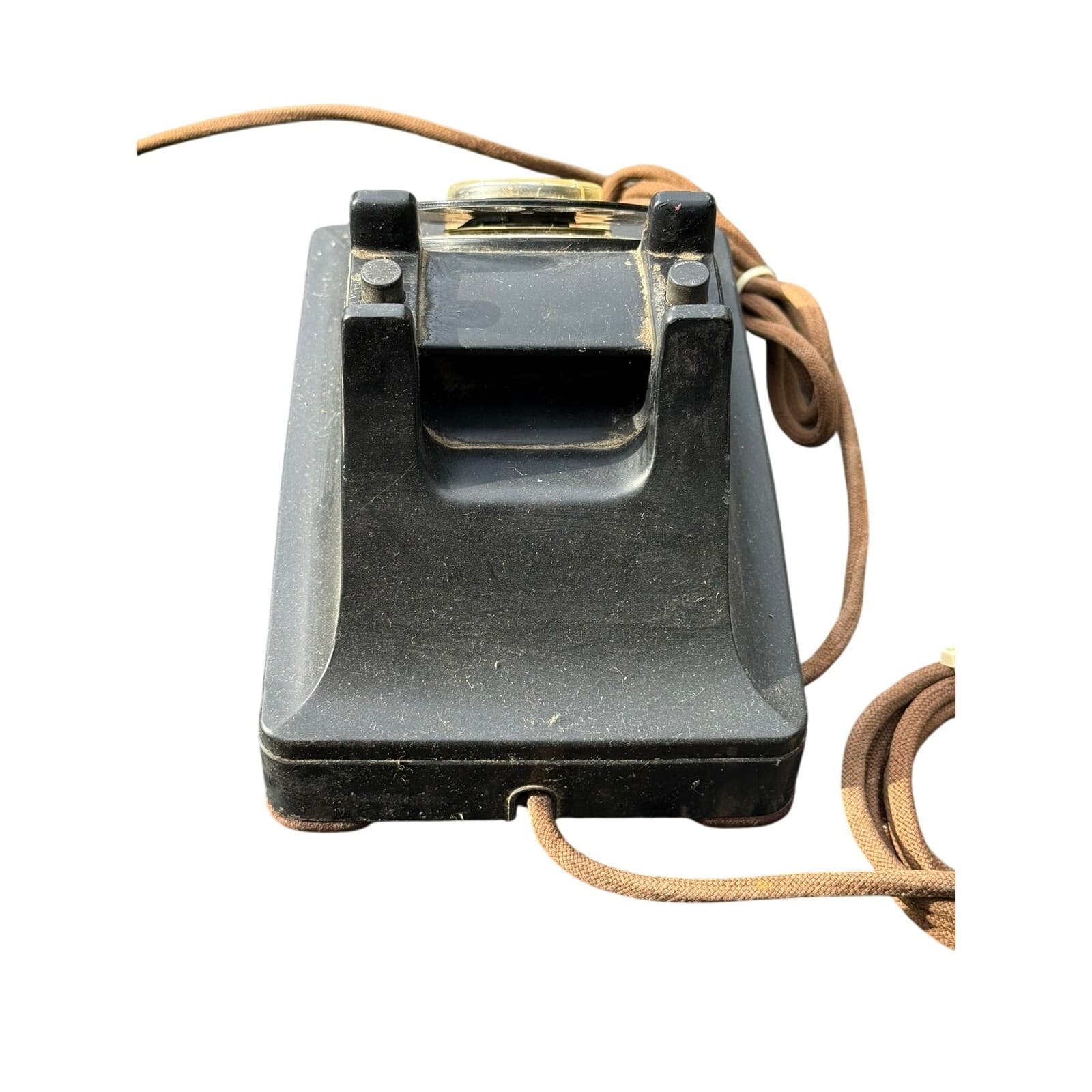 Vtg Bell System Western Electric F1 Black Rotary Dial Desk Phone Untested 4