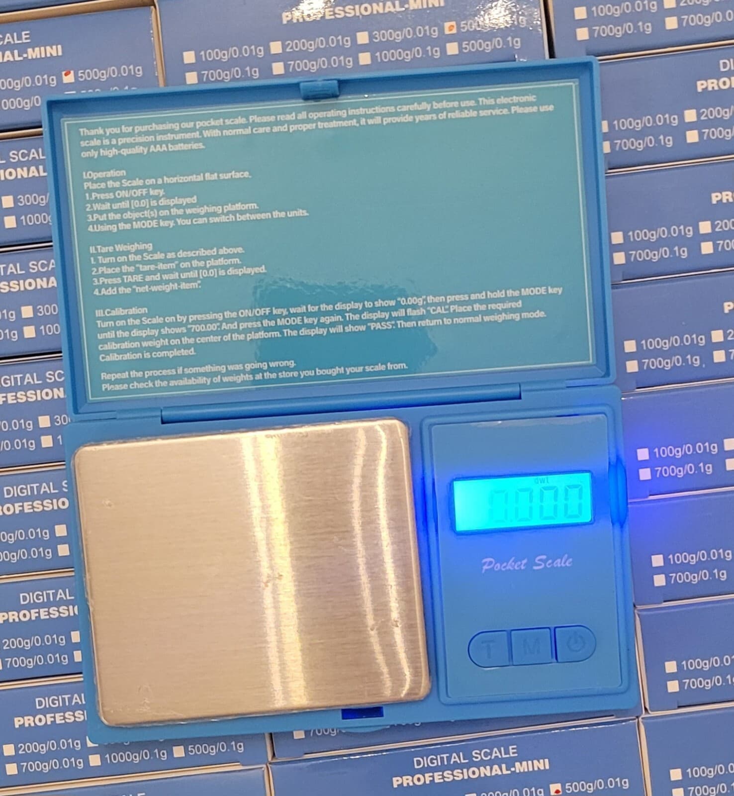 Cookies Mini Scale 500g x 0.01g Blue NEW SEALED g ct ozt oz dwt ti gn 6