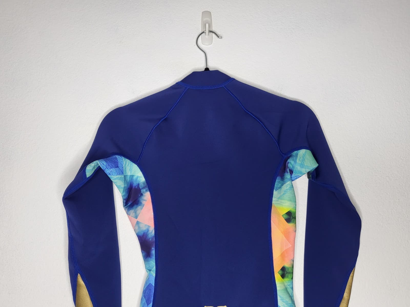 ROXY Pop Surf 2.0 One-piece Wetsuits Women's Size 4 Long Sleeve Blue Multi NWT 5