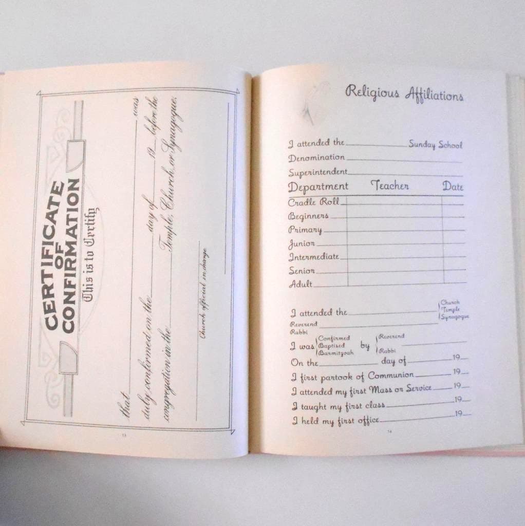 Baby's Memoir Memory Book Journal Little King Publishing Vintage 1940s 6