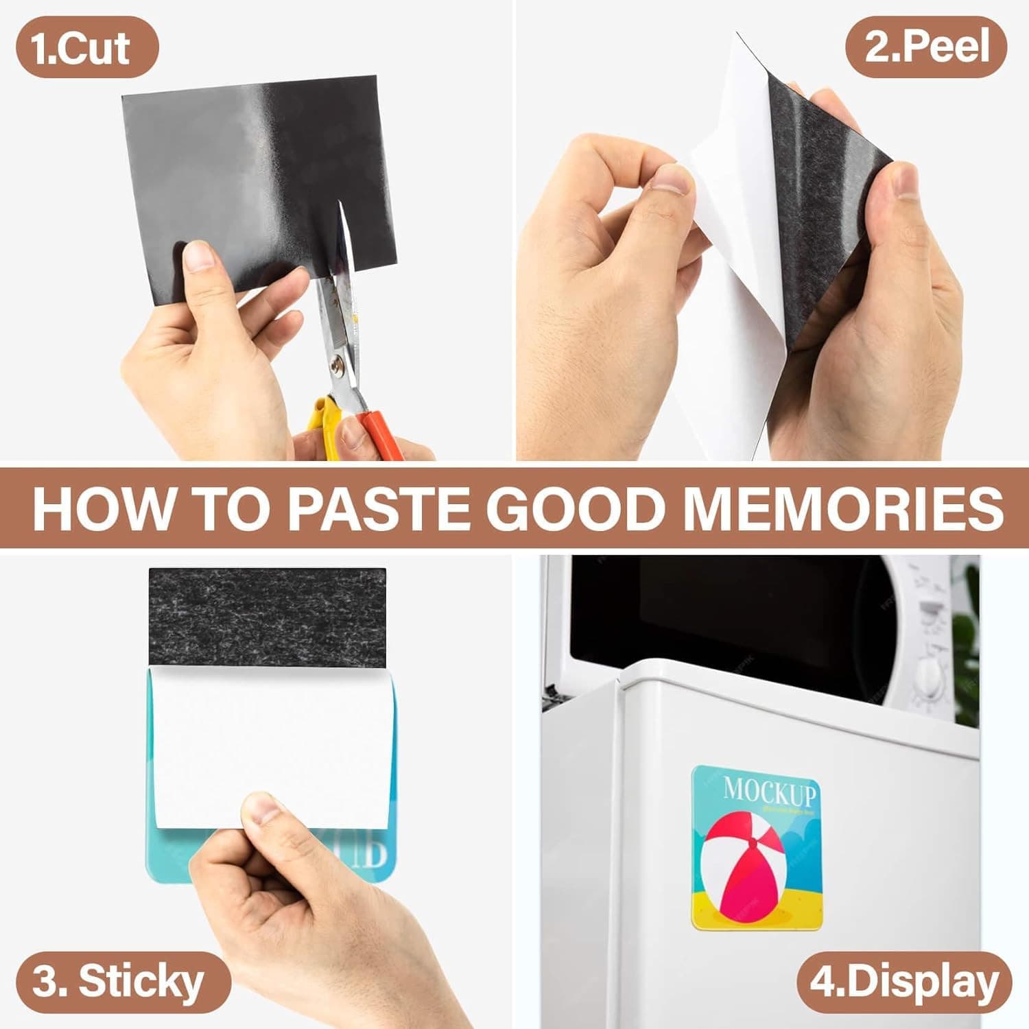 Magnetic Adhesive Sheets - Self-Adhesive Magnetic Paper, Magnet Sheet, Magnet St 4