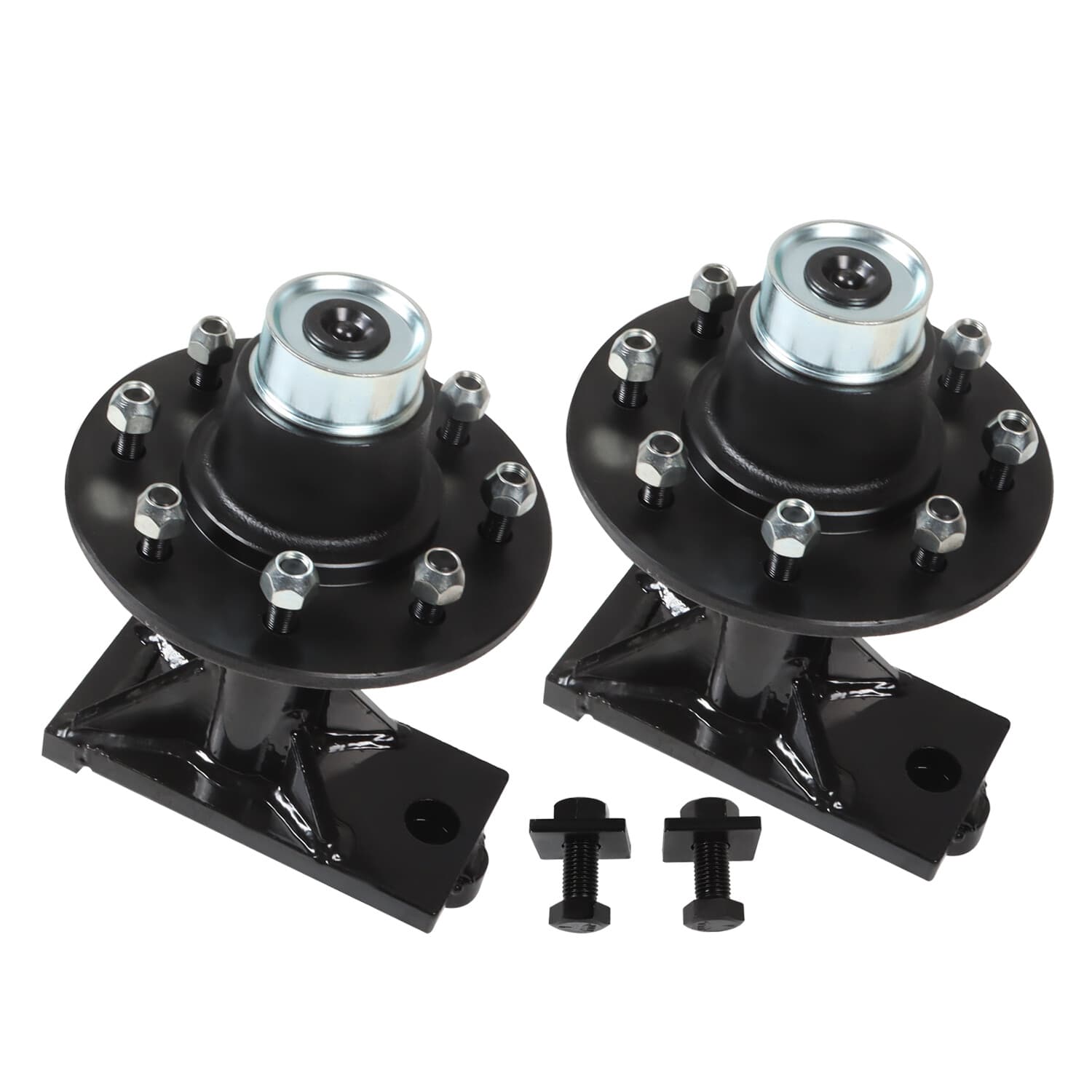 8 x 6.5 Lug 8000LB Shipping Container Wheels, Bolt-on Spindle Kit NEW（Pair) 3