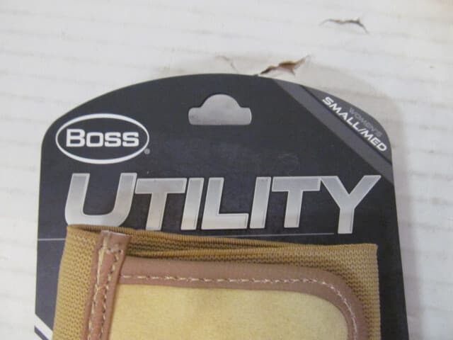 Westchester Womens Boss Utility Work/Garden Gloves, Tan/Red, Size S/M or M/L 3