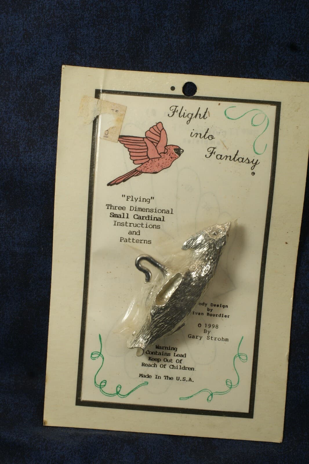 Stained Glass Kit, Flight Into Fantasy, 3D Cardinal Body, Instructions, Pattern 3