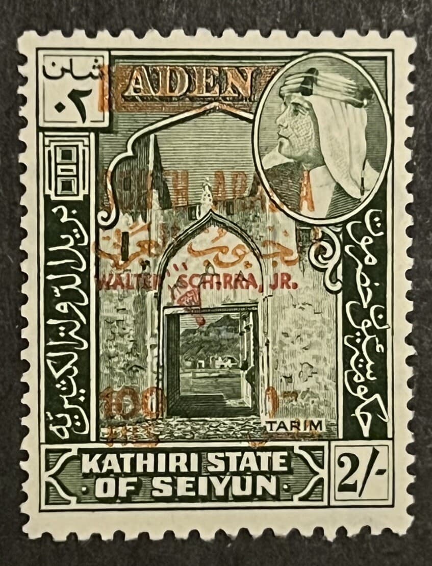 Travelstamps: 1966 Aden Stamps Astronaut Walter Schirra, Jr. OP 100f/2s MNH OG 5