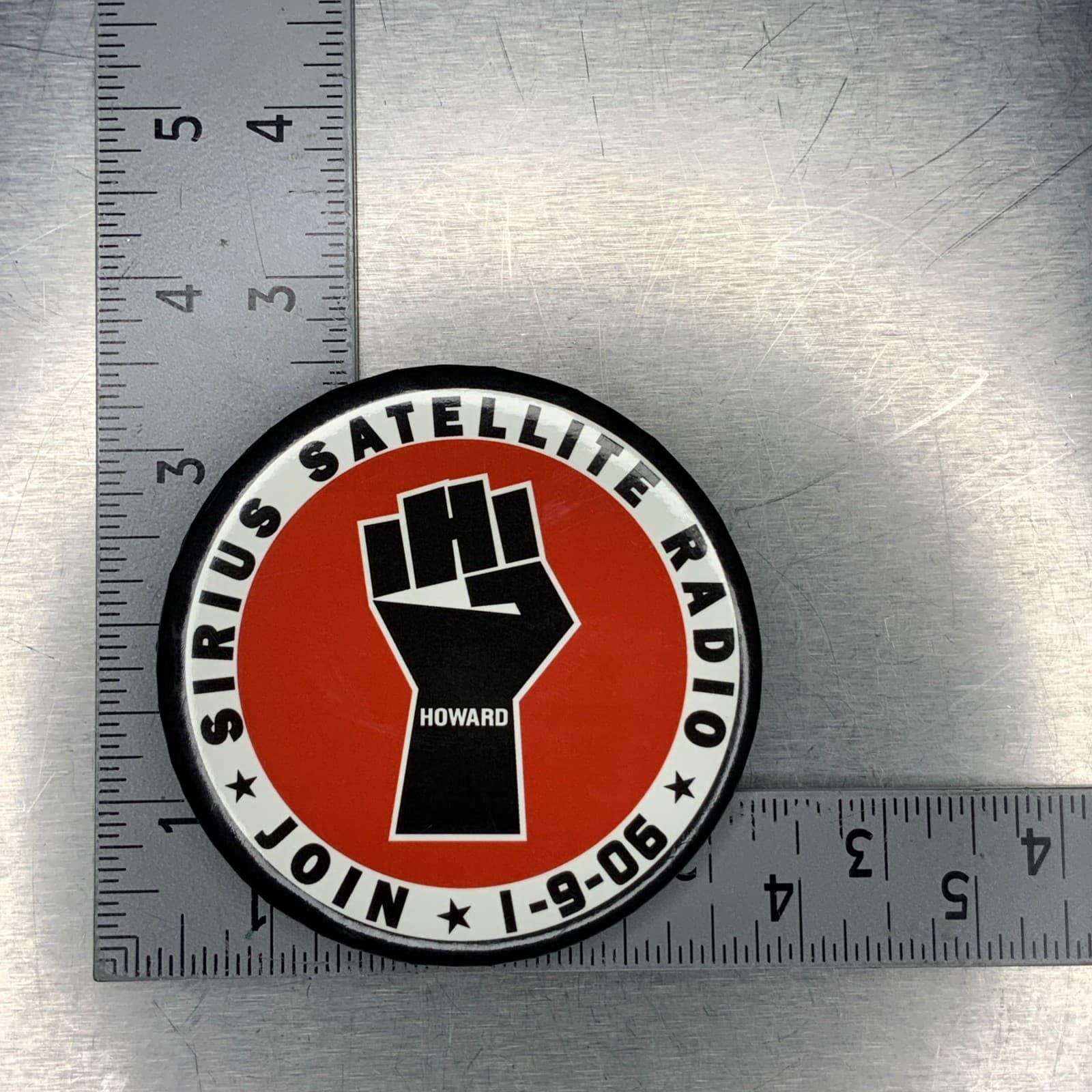 Howard Stern 2006 Sirius Radio Promotional Button  3