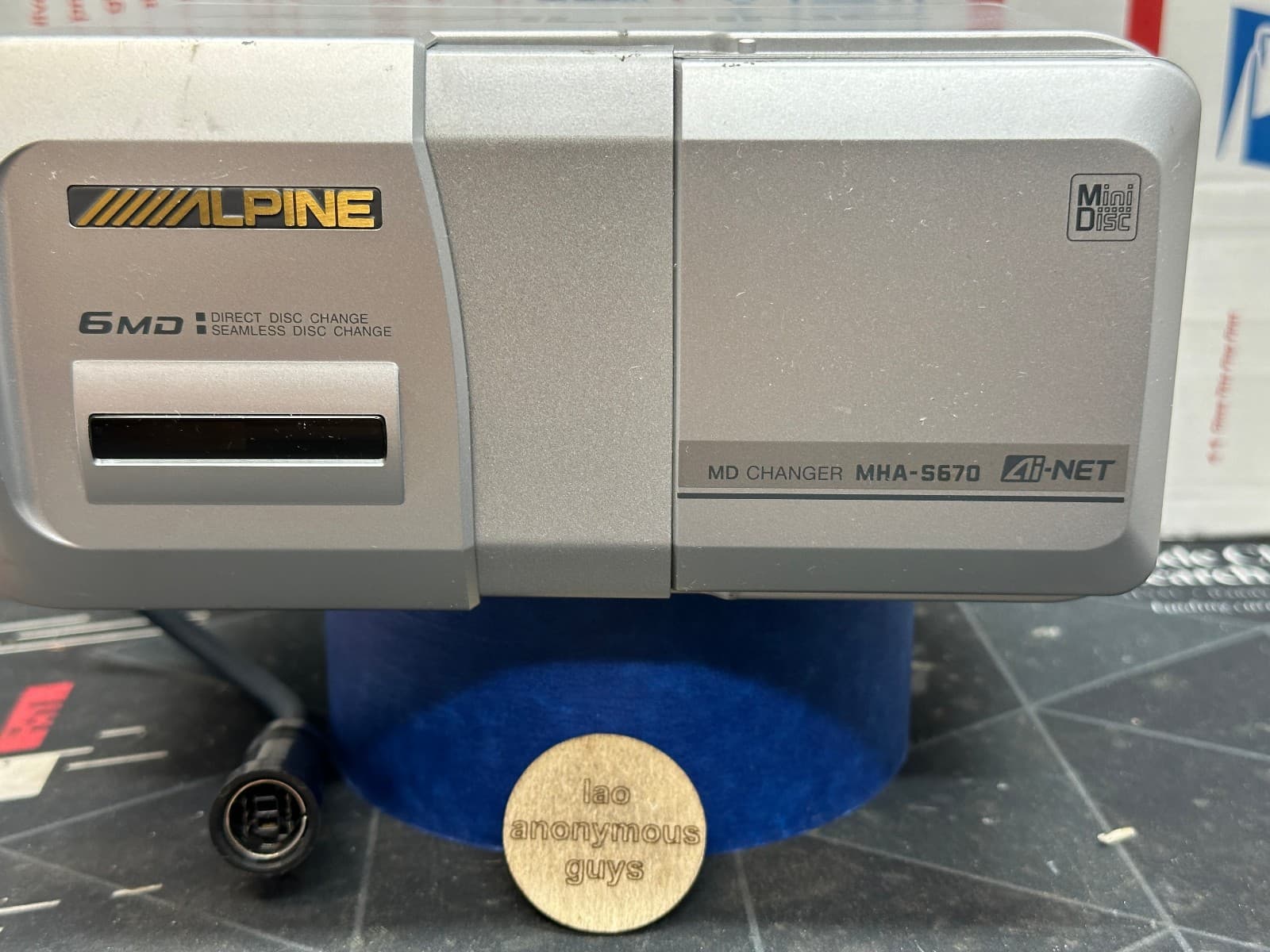 ALPINE # MHA-S670 Ai-NET MiniDisc 6 Changer Vintage Old School RESTORED #03 5