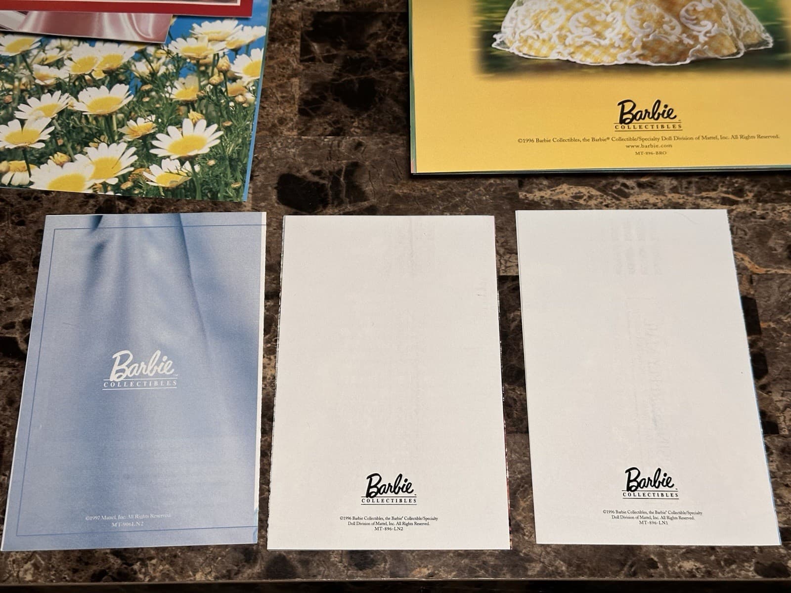 Lot Of 8 Barbie Collectible Doll Catalogs & Posters 2