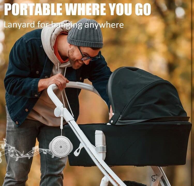 Sleep Sound Machine 27 Sounds Rechargeable White Noise Machine with Night Light 4