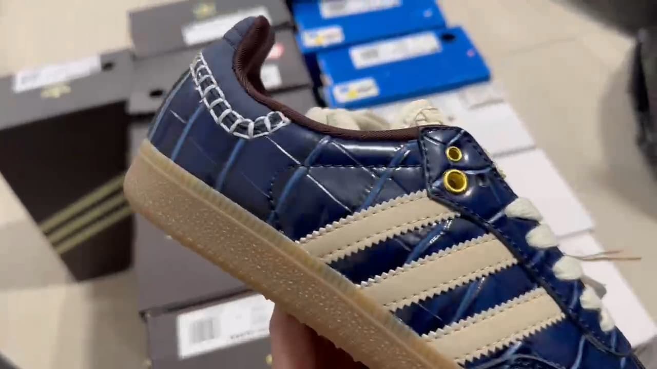 adidas Wales Bonner x Samba OG 'Croc - Collegiate Navy' | JH9825 New With Box 3