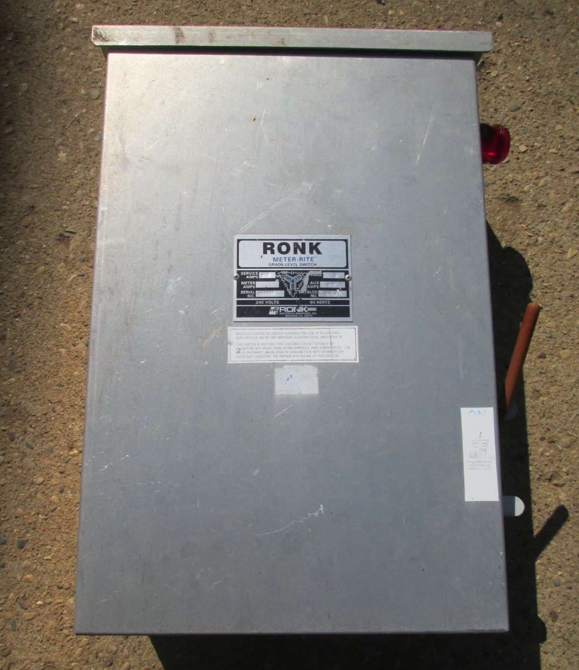 Ronk 200 Amp Generator Transfer Double Throw Switch 7205A MAde In USA