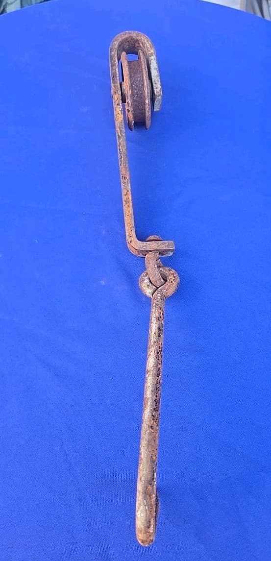 (1) 22" Meat Trolley Hook Butcher Beef Hog Sheep Deer Elk 4