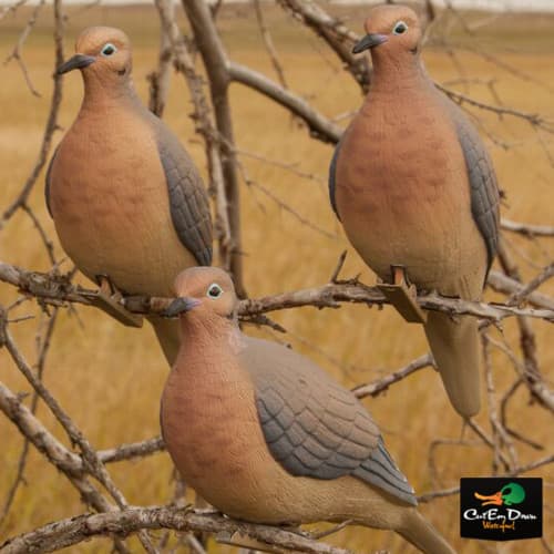 NEW AVERY OUTDOORS GREENHEAD GEAR GHG CLIP ON MOURNING DOVE DECOYS PAIR - 2 PACK 5