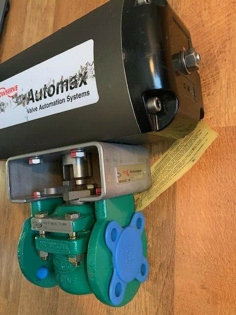 Durco Flowserve T41 T-Line Plug Valve 1" 150# Automax Actuator B115S07 *NEW* 2