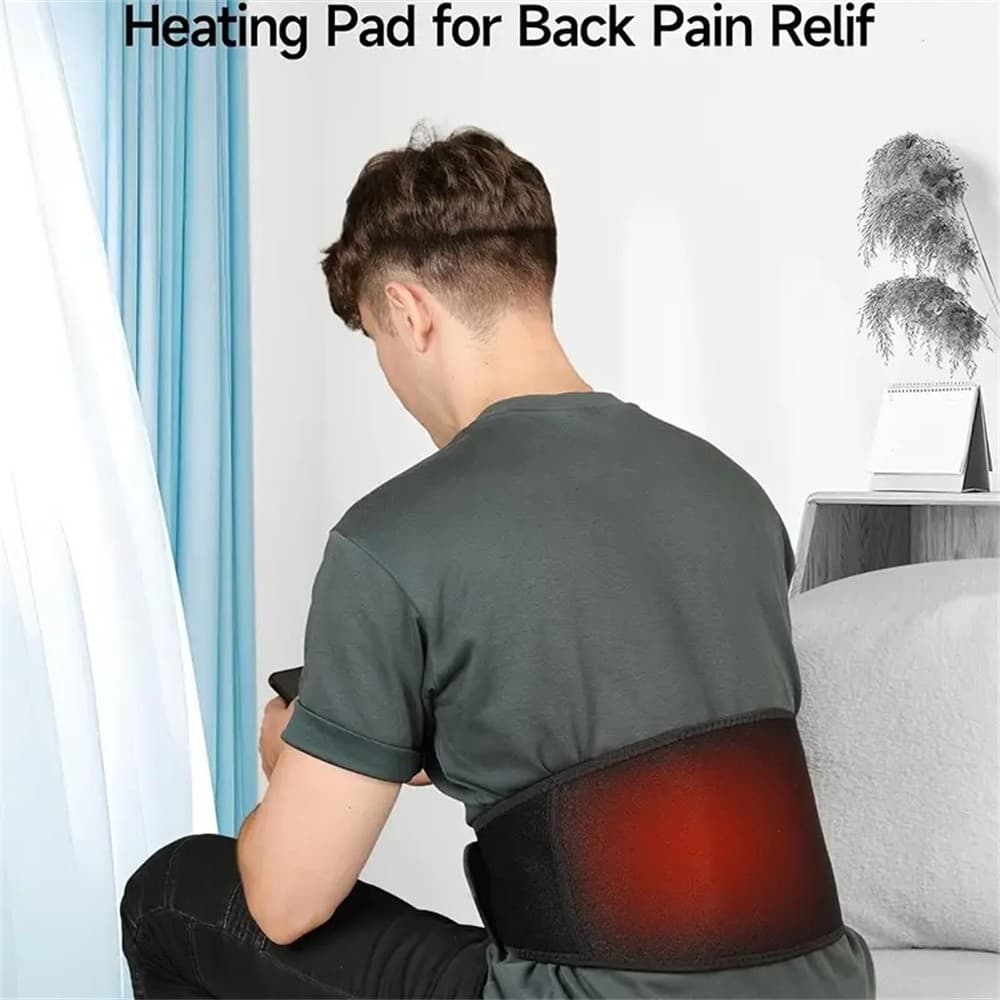 USB Heating Waist Pad for Back Pain Relief 3 Heat Levels Portable Electric Belt 5